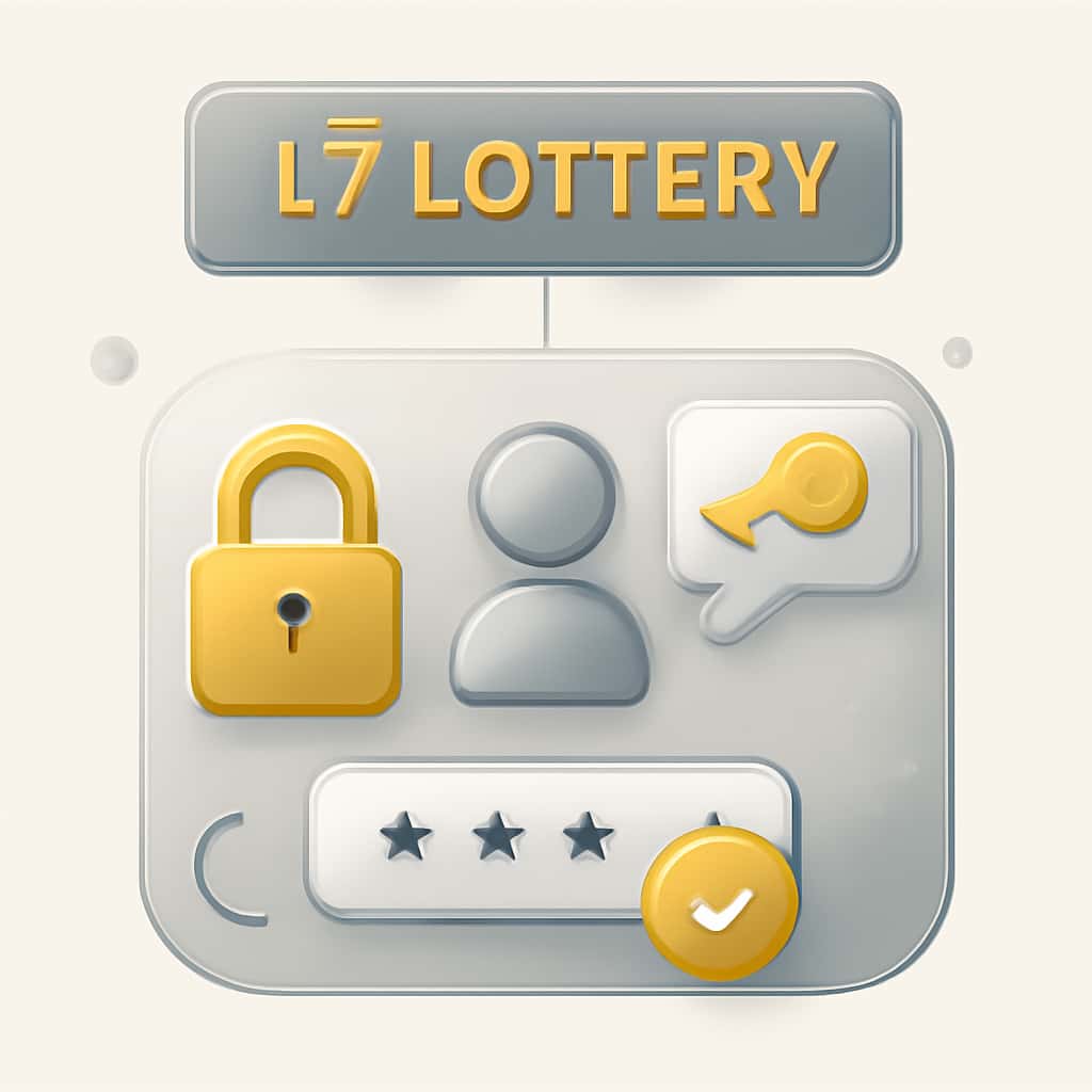 Illustration of steps to recover L7 Lottery password.