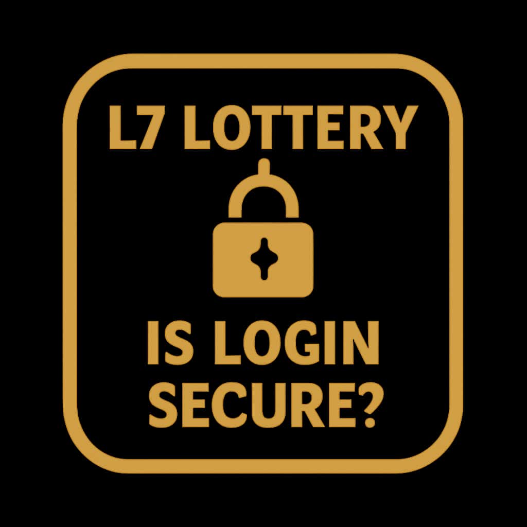 An icon representing the security of L7 Lottery login.