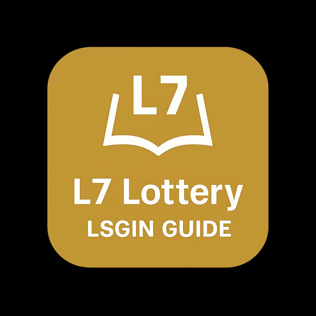 A badge representing the L7 Lottery Login Guide.