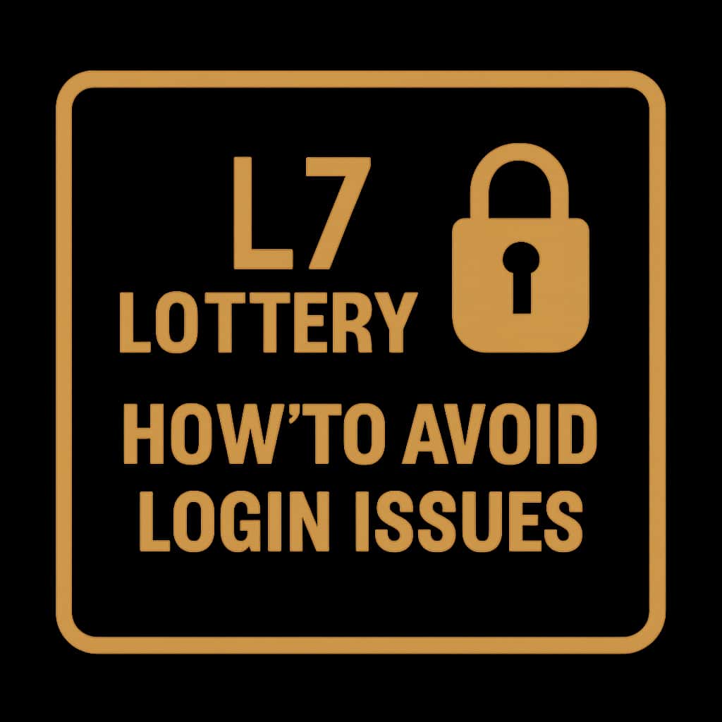 An icon representing guidance on L7 Lottery login issues.