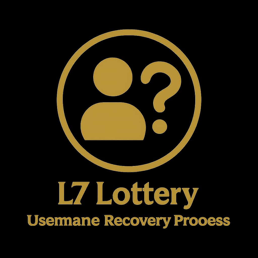 A simple badge representing the L7 Lottery Username Recovery Process.