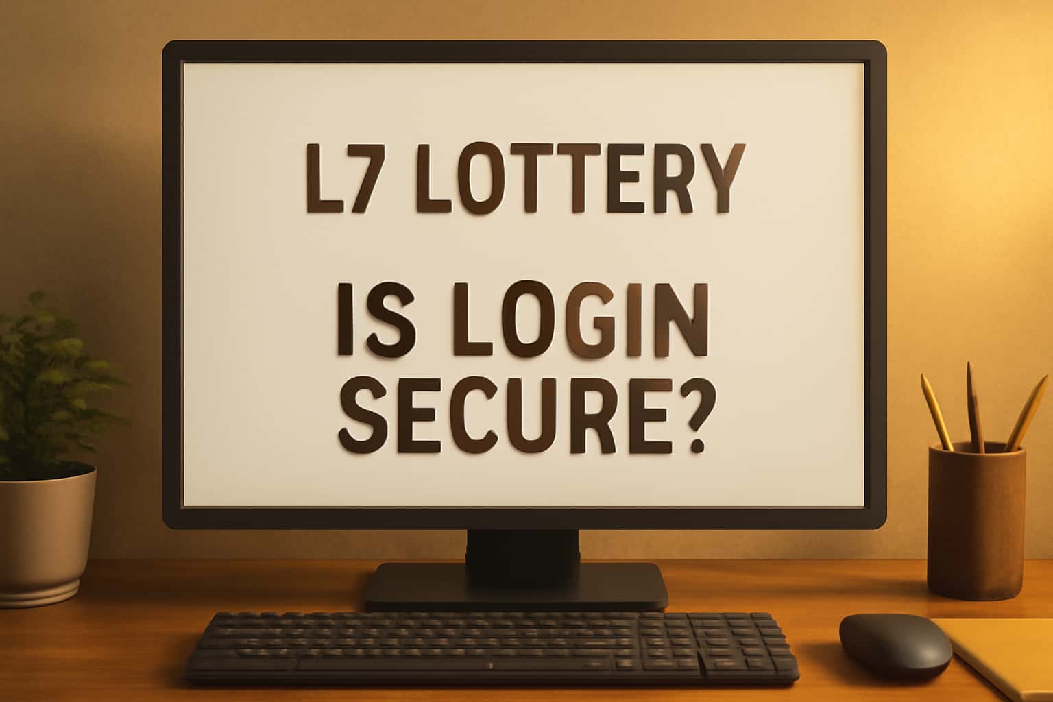 An informative graphic illustrating the security features of L7 Lottery login.