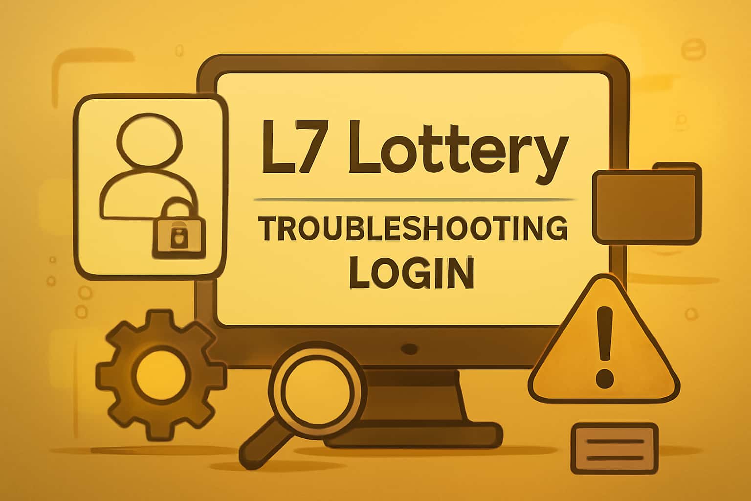 An informative visual representation related to troubleshooting login for L7 Lottery.