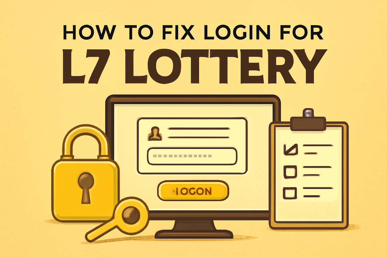 An informative scene featuring the text 'L7 Lottery' in a high-tech design.