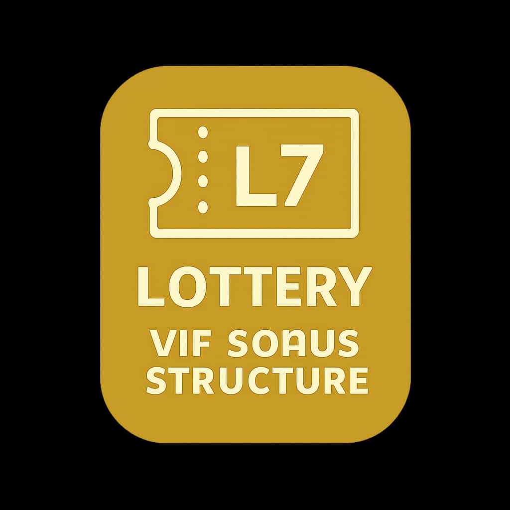 An emblematic design illustrating the L7 Lottery VIP Bonus Structure.